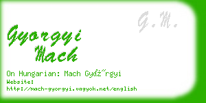 gyorgyi mach business card